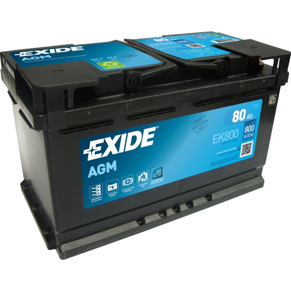 Baterie Exide Agm Start-Stop 80Ah 800A 12V EK800